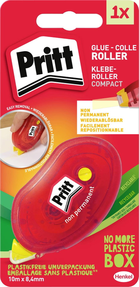 Pritt Ragasztószalag adagoló compact glue Tekercs szélessége (max.): 8.4 mm korrigálható