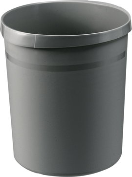 HAN GRIP 18190-191 Papírkosár 18 l (Ø x Ma) 312 mm x 345 mm Polipropilén Sötétszürke 1 db