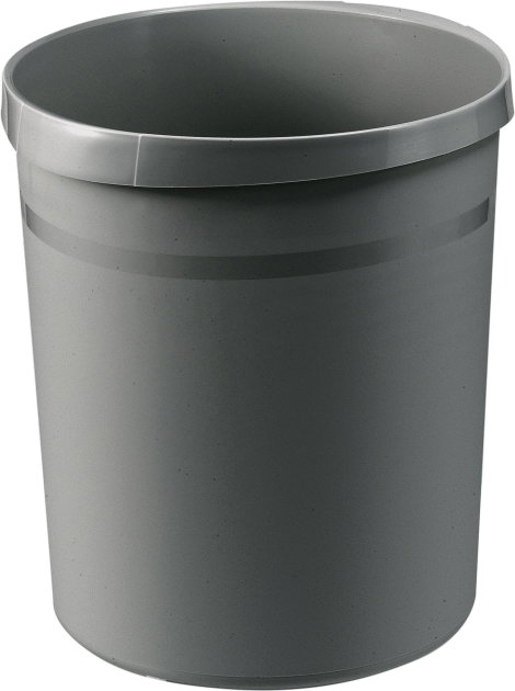 HAN GRIP 18190-191 Papírkosár 18 l (Ø x Ma) 312 mm x 345 mm Polipropilén Sötétszürke 1 db