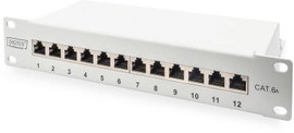 Digitus DN-91612S-EA-G 12 port Hálózati patchpanel 254 mm (10) CAT 6A 1 ME