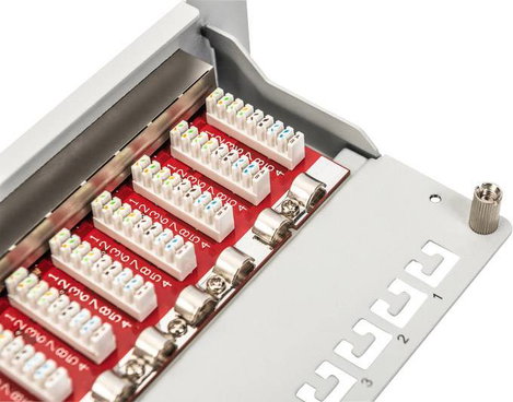 Digitus DN-91612S-EA-G 12 port Hálózati patchpanel 254 mm (10) CAT 6A 1 ME 6. kép