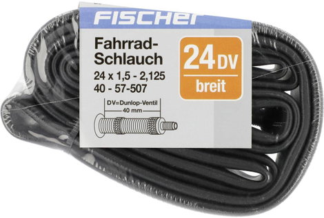 FISCHER FAHRRAD 85128 Kerékpár tömlő 24 coll Dunlop szelep (DV) 5. kép