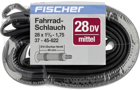 FISCHER FAHRRAD 85096 Kerékpár tömlő 28 coll Dunlop szelep (DV) 18. kép
