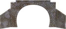 Busch 8841 TT Tunnel-Portal 2 sínes Kész modell