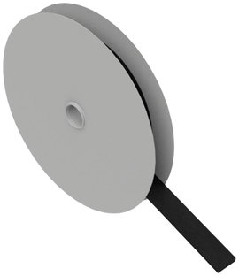 Hebotec 11-KE10002,5FRT Tépőzár Kötegeléshez Bolyhos és horgos fél (H x Sz) 2500 mm x 10 mm Fekete 2