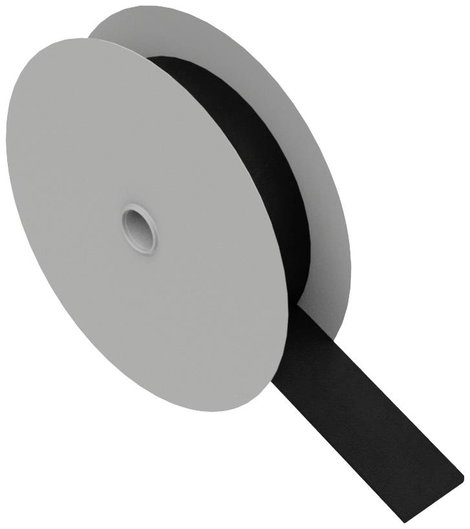 Hebotec 11-KE20002,5FRT Tépőzár Kötegeléshez Bolyhos és horgos fél (H x Sz) 2500 mm x 20 mm Fekete 2