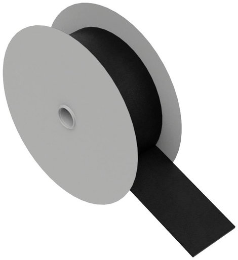 Hebotec 11-KE300001FRT Tépőzár Kötegeléshez Bolyhos és horgos fél (H x Sz) 1000 mm x 30 mm Fekete 1