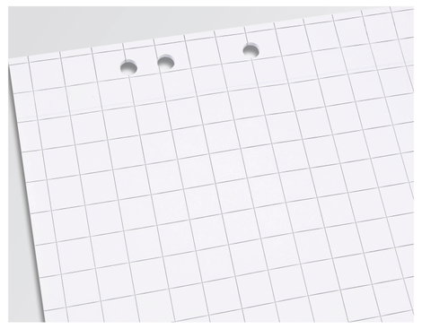 Sigel MU165 Flipchart blokk Lapok száma: 100 kockás 68 cm x 98 cm Fehér 4. kép