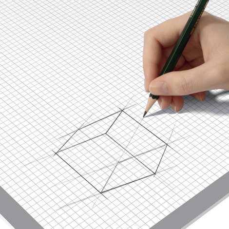Sigel Squared HO260 Asztali alátét Fehér, Szürke (Sz x Ma) 595 mm x 410 mm 4. kép