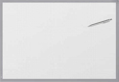 Sigel Squared HO260 Asztali alátét Fehér, Szürke (Sz x Ma) 595 mm x 410 mm 5. kép