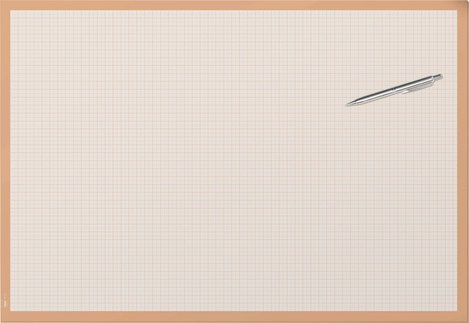 Sigel Graph HO270 Asztali alátét Fehér, Narancs (Sz x Ma) 595 mm x 410 mm 5. kép