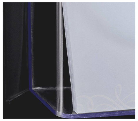 Sigel acrylic LH118 Fali prospektustartó Átlátszó DIN A4, fekvő Rekeszek száma 1 1 db (Sz x Ma x Mé) 2. kép