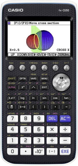 Grafikus számíológép, fekete, Casio FX-CG50