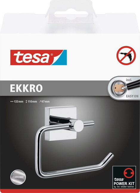 tesa ekkro Toalettpapír tartó Ragasztó Fém 5. kép