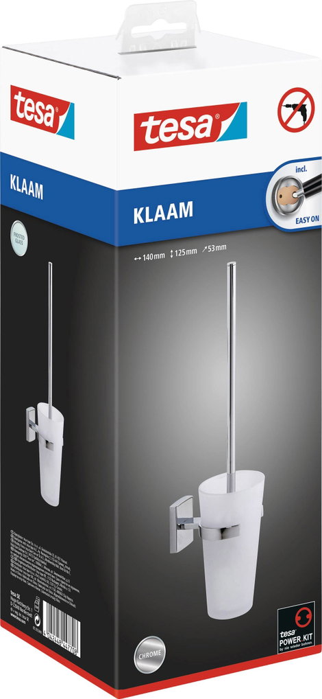 tesa klaam Vécékefe tartó Ragasztó Fém 5. kép