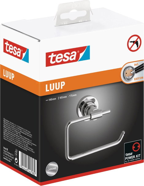 tesa luup Toalettpapír tartó Ragasztó Fém 5. kép