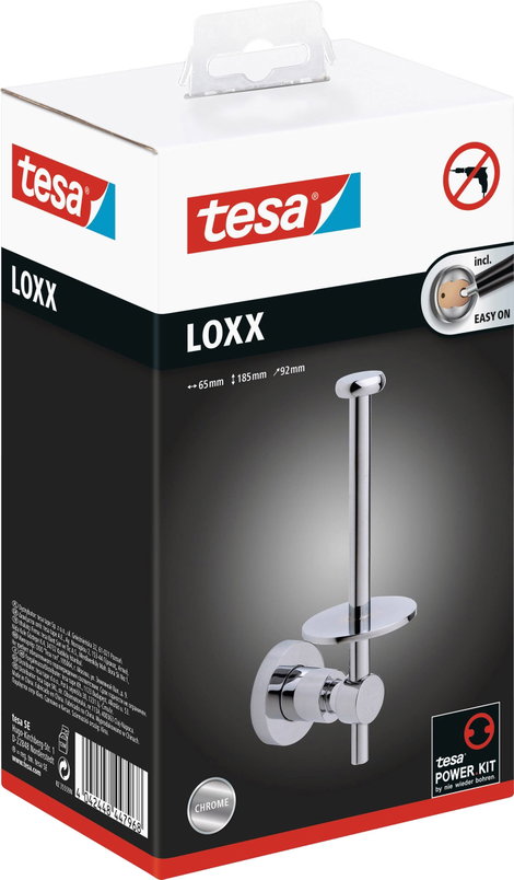 tesa LOXX Toalettpapír tartó Ragasztó Fém 4. kép