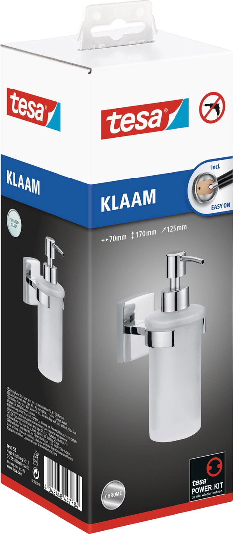 tesa klaam 40267-00000-00 Szappanadagoló 200 ml Króm (fényes), Fehér (selymes) 4. kép