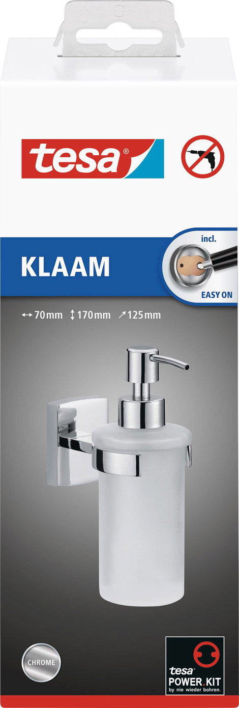 tesa klaam 40267-00000-00 Szappanadagoló 200 ml Króm (fényes), Fehér (selymes) 5. kép
