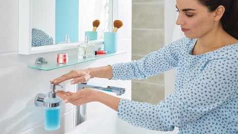 tesa SMOOZ 40323-00000-00 Szappanadagoló 200 ml Króm (fényes), Fehér (selymes) 3. kép