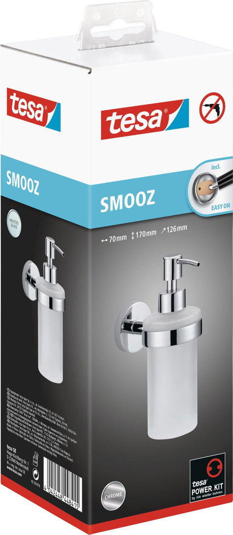 tesa SMOOZ 40323-00000-00 Szappanadagoló 200 ml Króm (fényes), Fehér (selymes) 4. kép