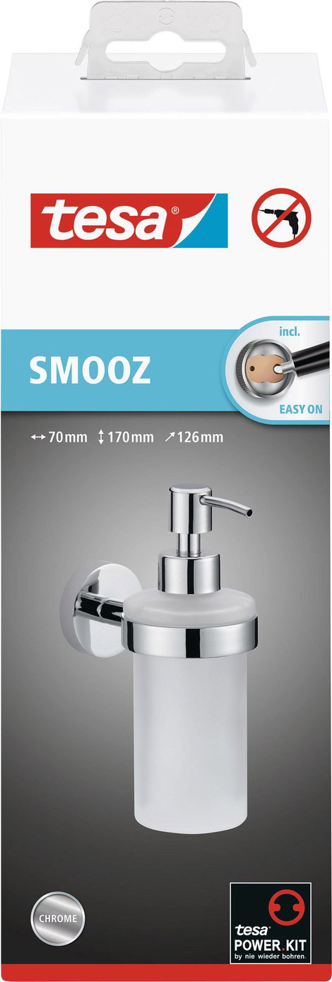 tesa SMOOZ 40323-00000-00 Szappanadagoló 200 ml Króm (fényes), Fehér (selymes) 5. kép