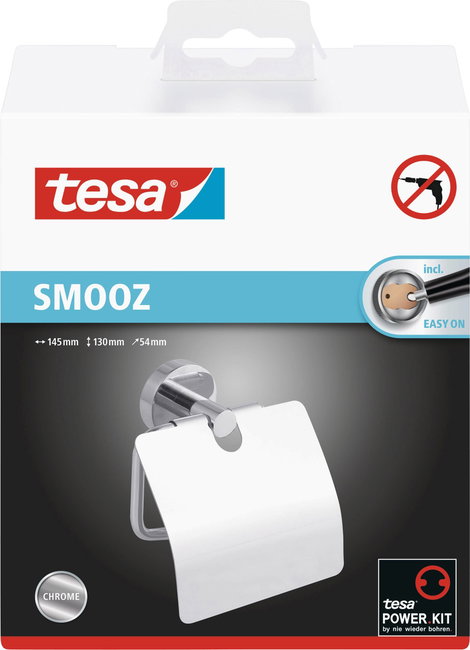 tesa SMOOZ Toalettpapír tartó Ragasztó Fém 4. kép