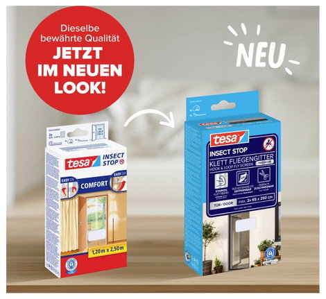 Szúnyoghálók ajtókra, rovarriasztók, rovarfogók, (H x Szé) 2,2 x 1,3 m, tesa® Comfort 2. kép
