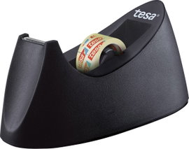 tesa Asztali adagoló tesafilm Curve Fekete 33 m x 19 mm-es ragasztófilm-tekerccsel