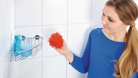 tesa 40216-00000-00 baath Plus Sarok tusolókosár Ragasztó Króm (fényes) 4. kép