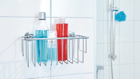 tesa 40214-00000-00 baath Plus Fürdőszobai polcok Ragasztó Króm (fényes) 5. kép