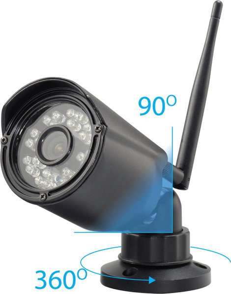 Vezeték nélküli megfigyelő kamera készlet, 4 csatornás 720p 2,4 GHz, Sygonix SY-4548736 14. kép