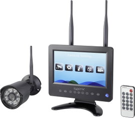 Vezeték nélküli megfigyelő kamera készlet, 4 csatornás 720p 2,4 GHz, Sygonix SY-4548736