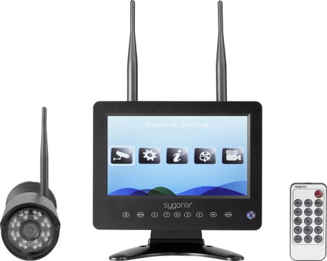Vezeték nélküli megfigyelő kamera készlet, 4 csatornás 720p 2,4 GHz, Sygonix SY-4548736 2. kép