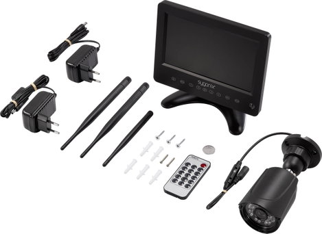 Vezeték nélküli megfigyelő kamera készlet, 4 csatornás 720p 2,4 GHz, Sygonix SY-4548736 9. kép