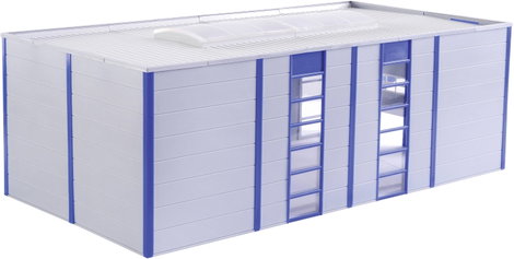 Kibri 39250 H0 Raktár / ipari csarnok 5. kép