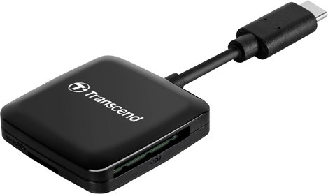 Transcend TS-RDC3 Külső memóriakártya olvasó USB-C® Fekete 2. kép