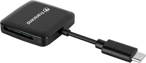 Transcend TS-RDC3 Külső memóriakártya olvasó USB-C® Fekete 4. kép