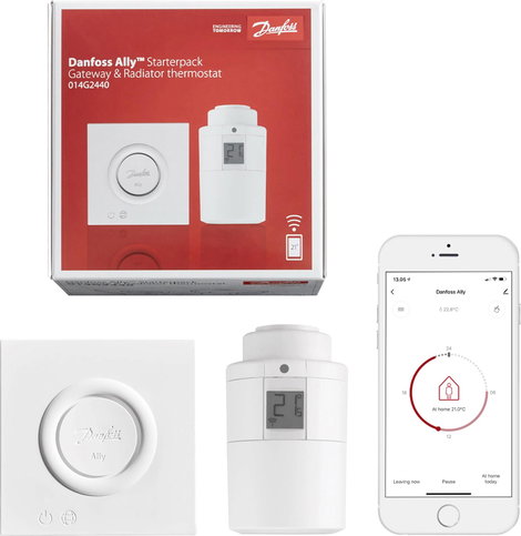 WiFi-s radiátor termosztát készlet 5 - 35 °C, Danfoss 014G2440 Ally 13. kép