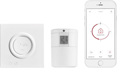 WiFi-s radiátor termosztát készlet 5 - 35 °C, Danfoss 014G2440 Ally 9. kép