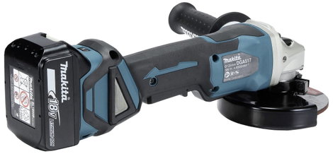 Makita DGA517RTJ Akkus sarokcsiszoló 125 mm 2. akkuval, Töltővel 18 V 5 Ah 5. kép
