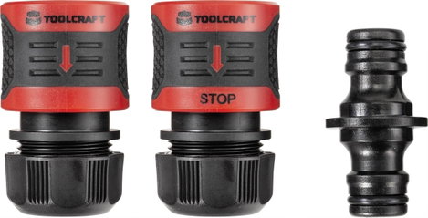 TOOLCRAFT 2302357 Tömlőcsatlakozó 13 mm (1/2 ) Tömlődarab 13 mm (1/2) Ø, Dugaszolós csatlakozó 2. kép