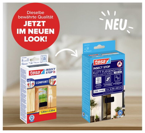 Szúnyoghálók ajtókra, rovarriasztók, rovarfogók, (H x Szé) 2,2 x 1,3 m, tesa® Comfort 2. kép