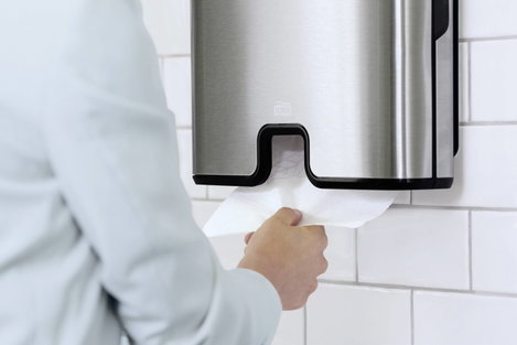 TORK 460004 Xpress® Papír kéztörlő adagoló Műanyag, fémes Nemesacél 1 db 2. kép