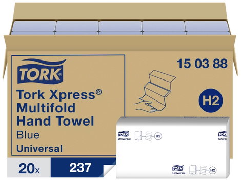 TORK 150388 Papír kéztörlők Kék 20 db