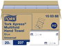 TORK 150388 Papír kéztörlők Kék 20 db bélyegkép
