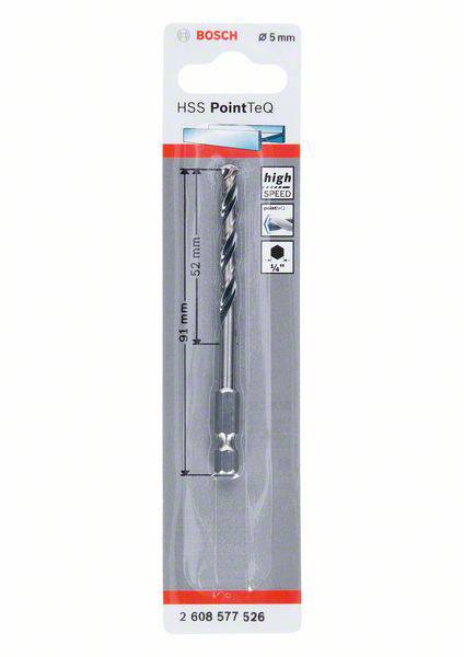 Bosch Accessories 2608577526 PointTeQ 1 db Spirálfúró 2. kép