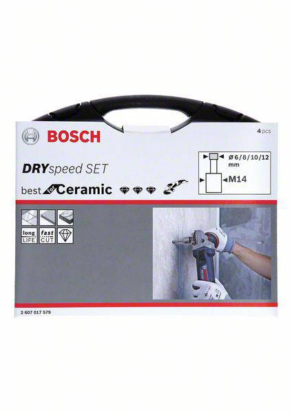 Bosch Accessories Dry Speed 2607017579 Gyémánt szárazfúró készlet 4 részes 4 rész 2. kép