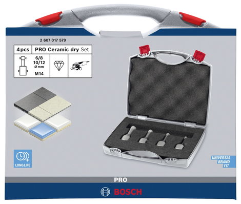 Bosch Accessories Dry Speed 2607017579 Gyémánt szárazfúró készlet 4 részes 4 rész 3. kép