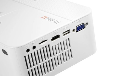 Technaxx Kivetítő TX-113 EEK A (A - G) LED Fényerő: 1800 lm 800 x 480 WXGA 2000 : 1 Fehér 3. kép